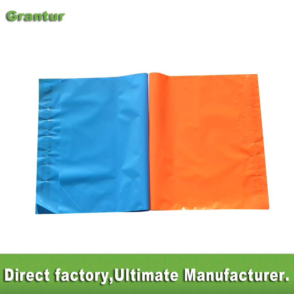 Orange poly mailer bag colorful mailing bag
