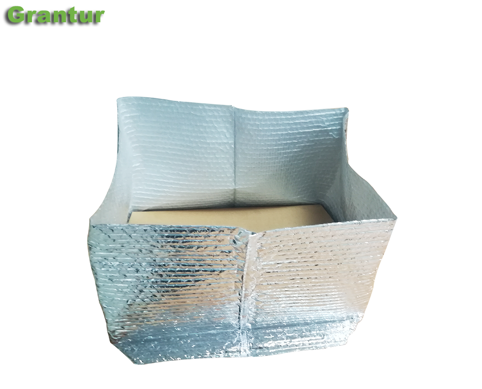 Square bottom metallic bubble bag stand up metallic bubble bag