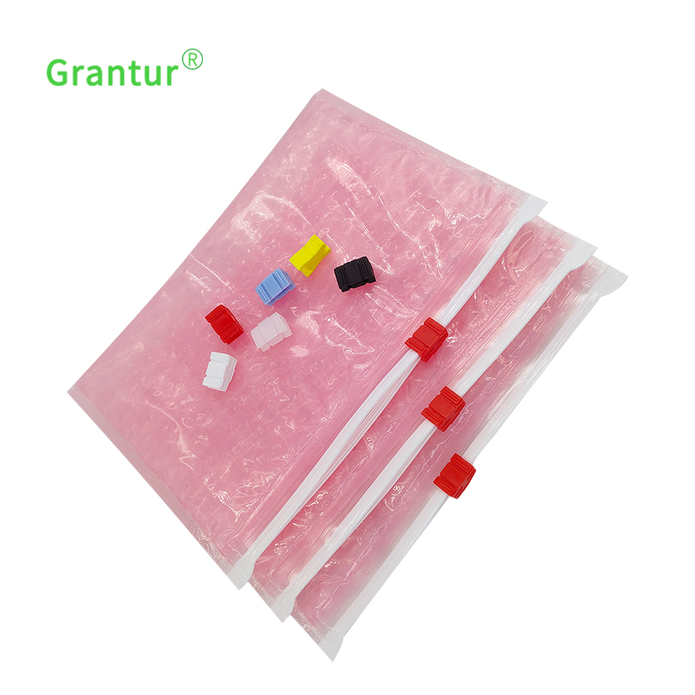 cosmetic package bag Pink bubble pouch zippered bubble pouch bag 