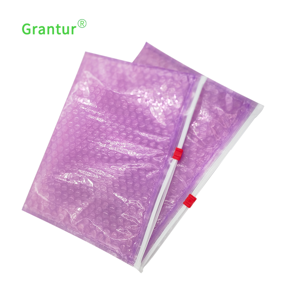 Zipper Bubble bag for cosmetic package bags