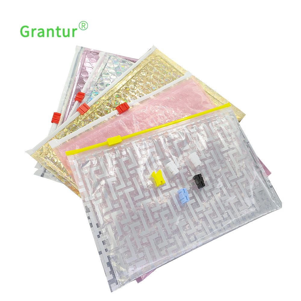 Bubble padded Slider Zip Bags reusable bubble cushion slider ziploc bag 
